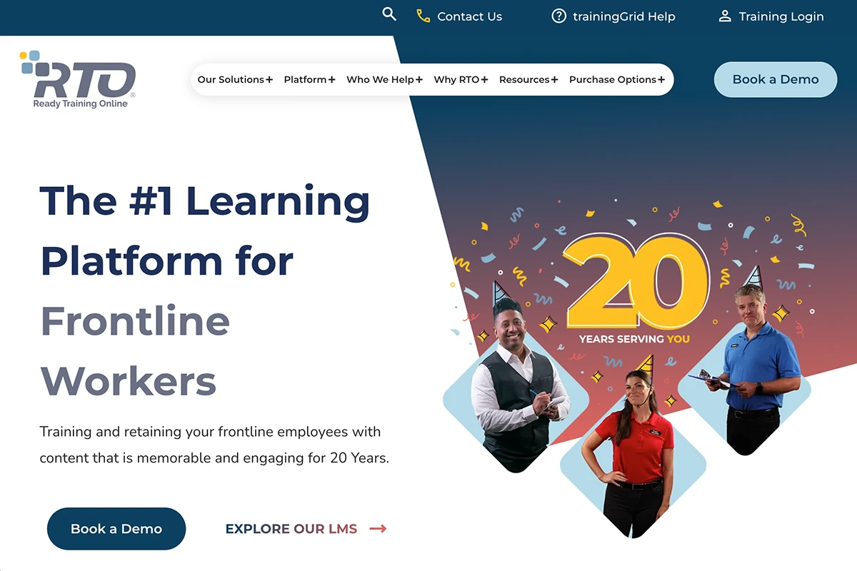 Website Redesign for -Ready Training Online